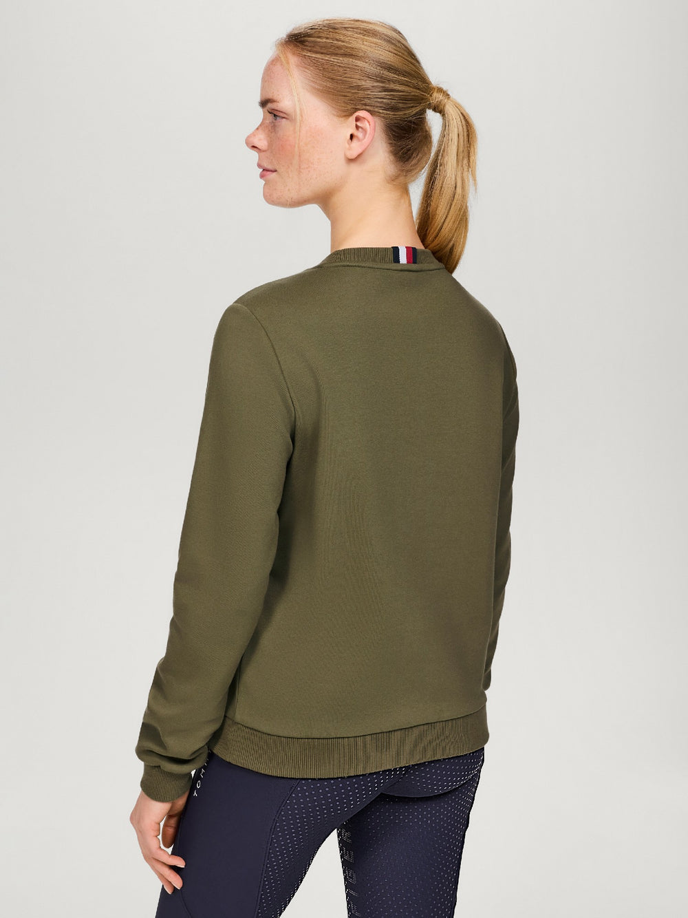 Sweatshirt Tommy Hilfiger Evans Graphic Utility Olive Ladies [:small]
