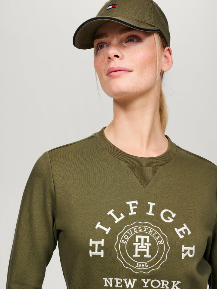 Sweatshirt Tommy Hilfiger Evans Graphic Utility Olive Ladies [:small]