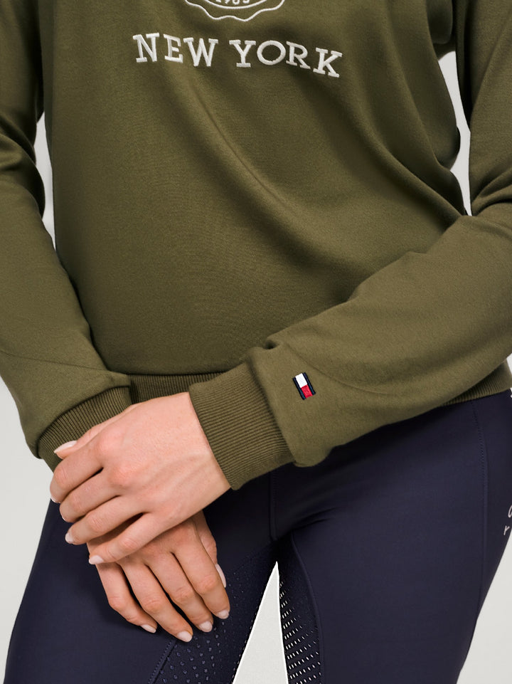 Sweatshirt Tommy Hilfiger Evans Graphic Utility Olive Ladies [:small]