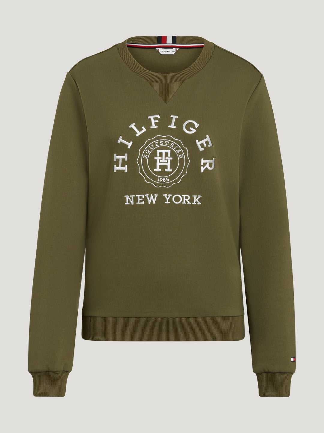 Sweatshirt Tommy Hilfiger Evans Graphic Utility Olive Ladies [:small]