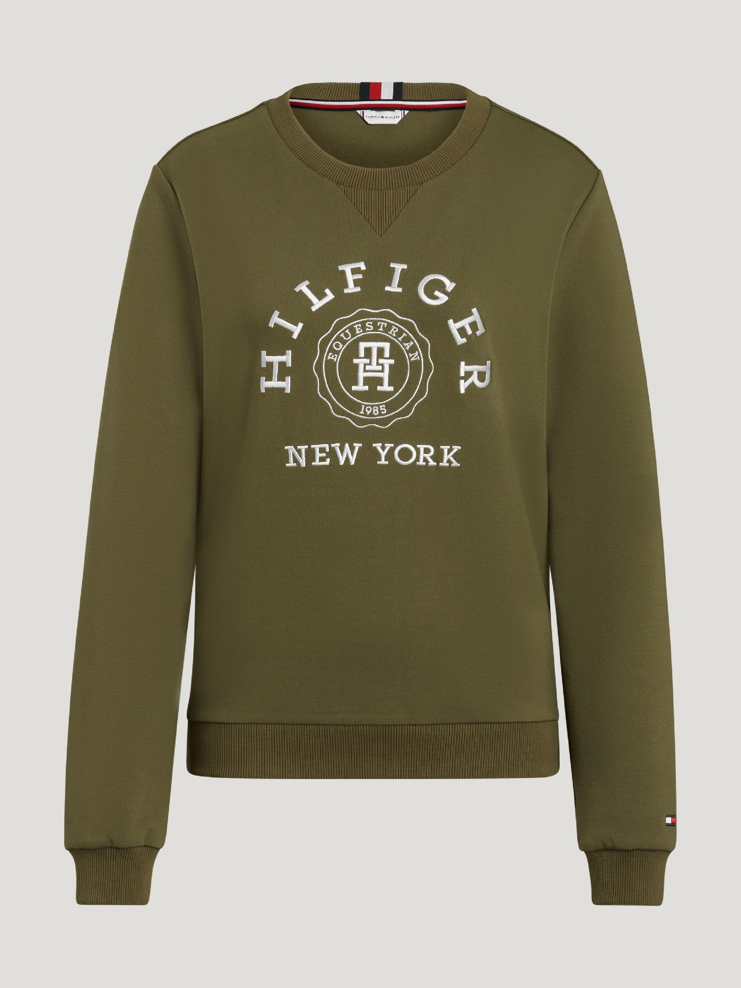 Sweatshirt Tommy Hilfiger Evans Graphic Utility Olive Ladies [:small]