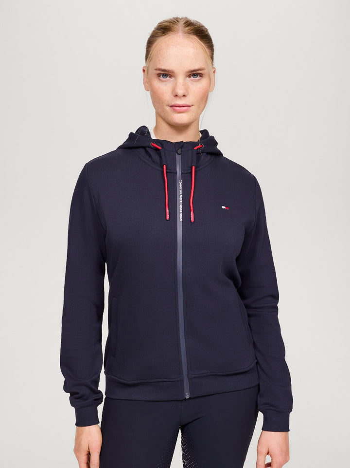 Hoodie Tommy Hilfiger Kingston Zip Up Desert Sky Ladies [:small]