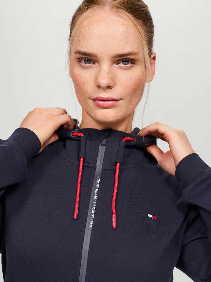 Hoodie Tommy Hilfiger Kingston Zip Up Desert Sky Ladies [:small]