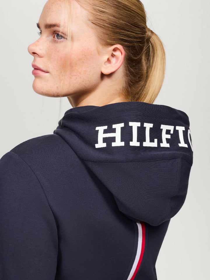 Hoodie Tommy Hilfiger Kingston Zip Up Desert Sky Ladies [:small]