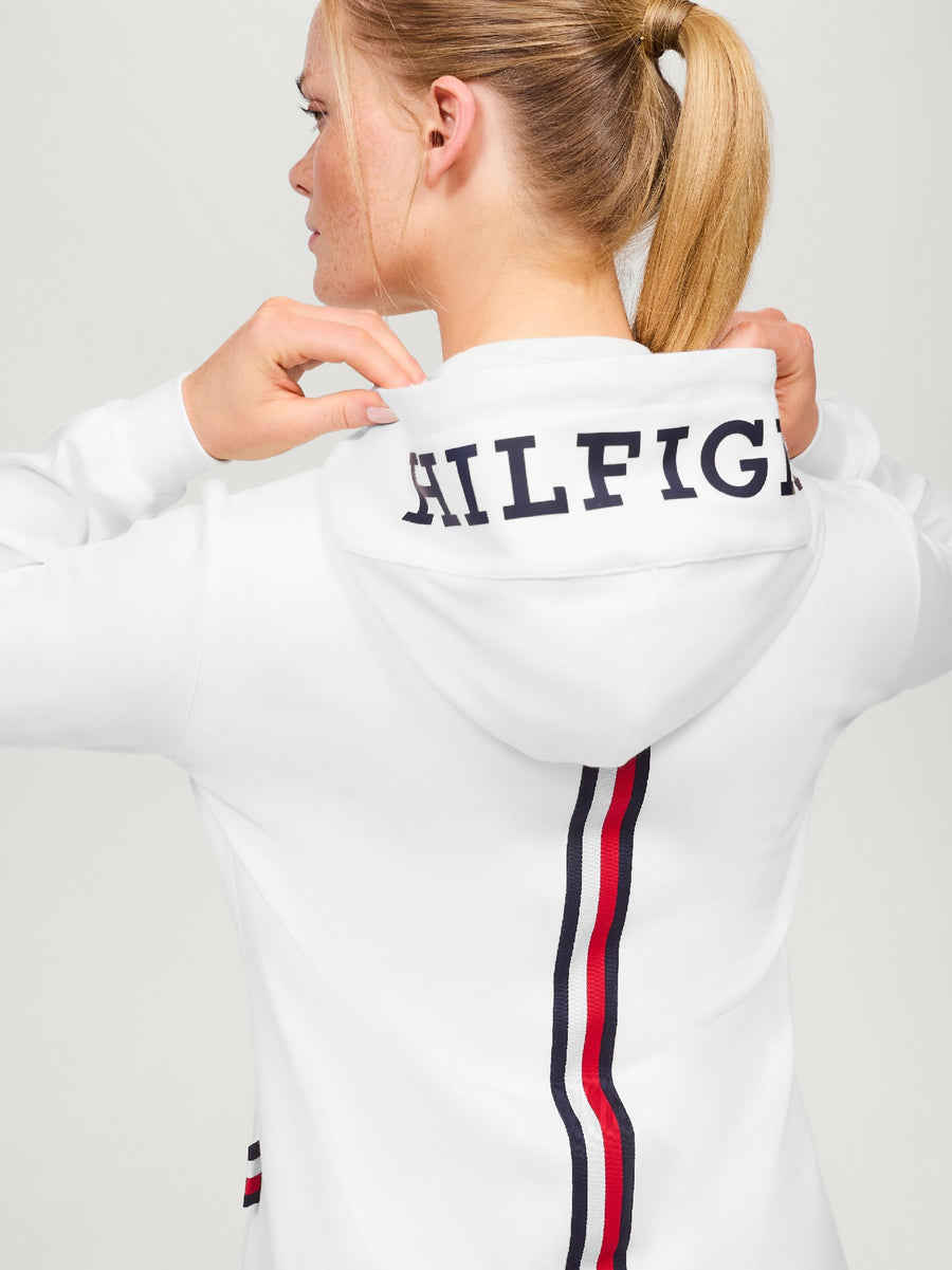 Hoodie Tommy Hilfiger Kingston Zip Up Ecru Ladies [:small]