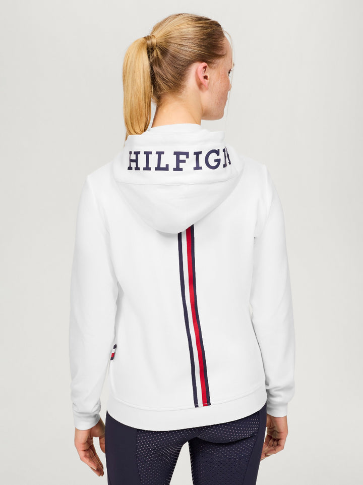 Hoodie Tommy Hilfiger Kingston Zip Up Ecru Ladies [:small]