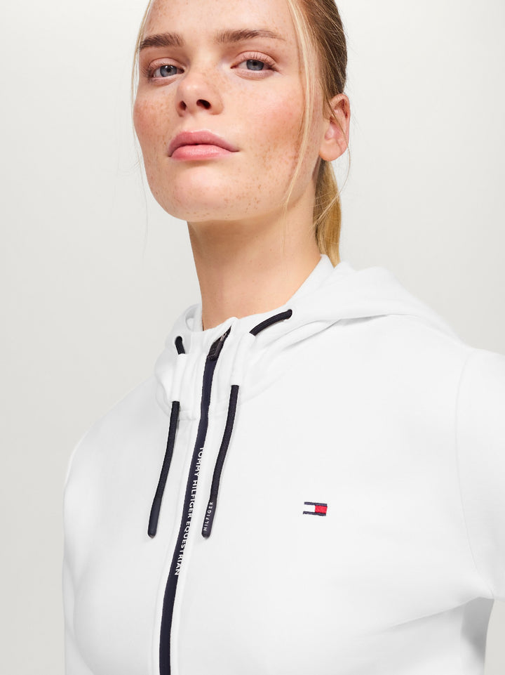 Hoodie Tommy Hilfiger Kingston Zip Up Ecru Ladies [:small]