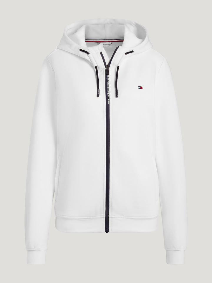 Hoodie Tommy Hilfiger Kingston Zip Up Ecru Ladies [:small]