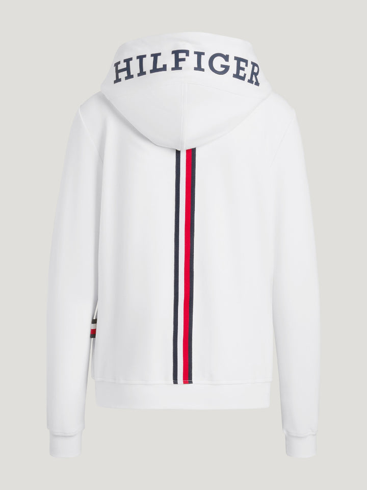Hoodie Tommy Hilfiger Kingston Zip Up Ecru Ladies [:small]