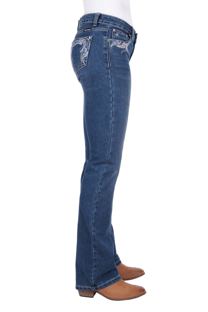 Jeans Pure Western Elora Bootcut Twilight Ladies [:8]