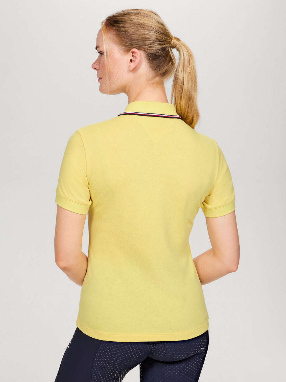 Polo Top Tommy Hilfiger Camden 1/4 Zip Short Sleeve Citronella [:small]