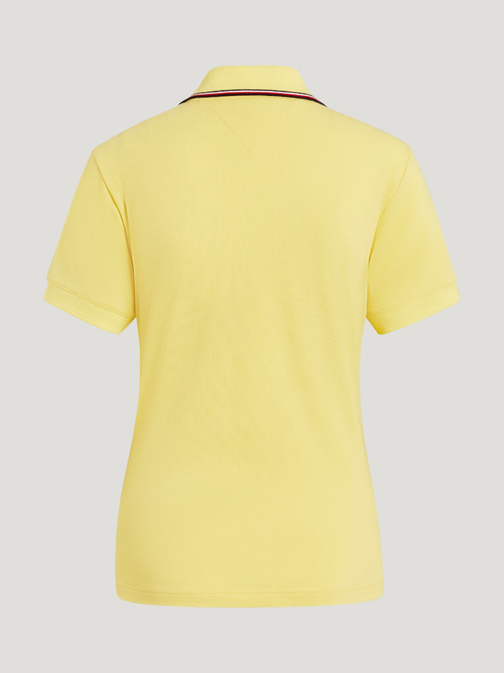 Polo Top Tommy Hilfiger Camden 1/4 Zip Short Sleeve Citronella [:small]