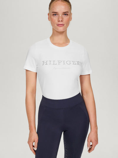 Tee Shirt Tommy Hilfiger  Belmont Rhinestone Optic White Ladies [:small]