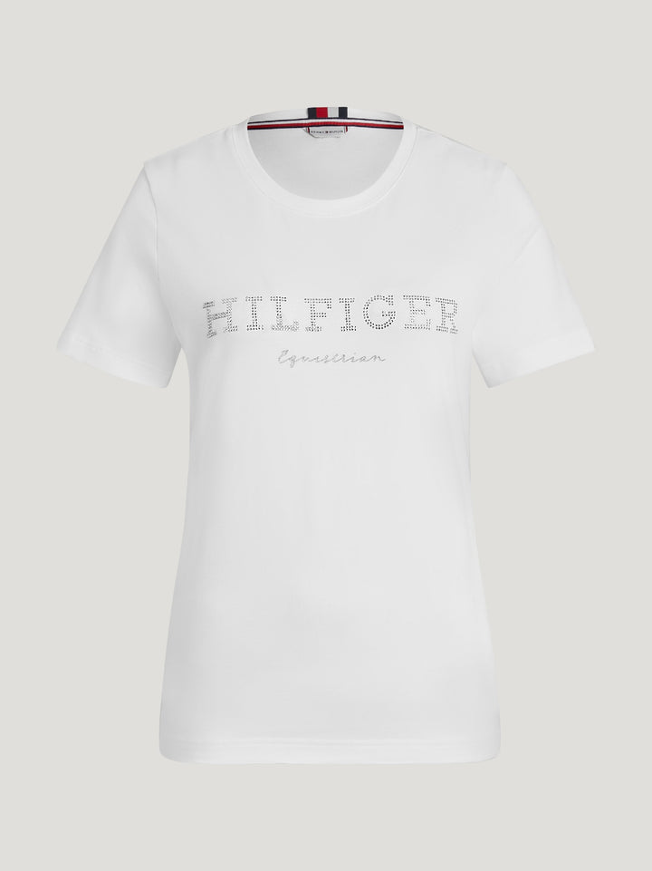 Tee Shirt Tommy Hilfiger  Belmont Rhinestone Optic White Ladies [:small]