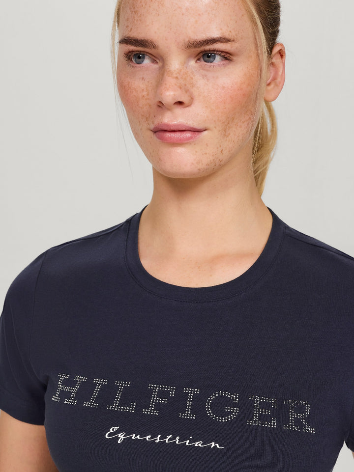 Tee Shirt Tommy Hilfiger  Belmont Rhinestone Desert Sky Ladies [:extra Small]