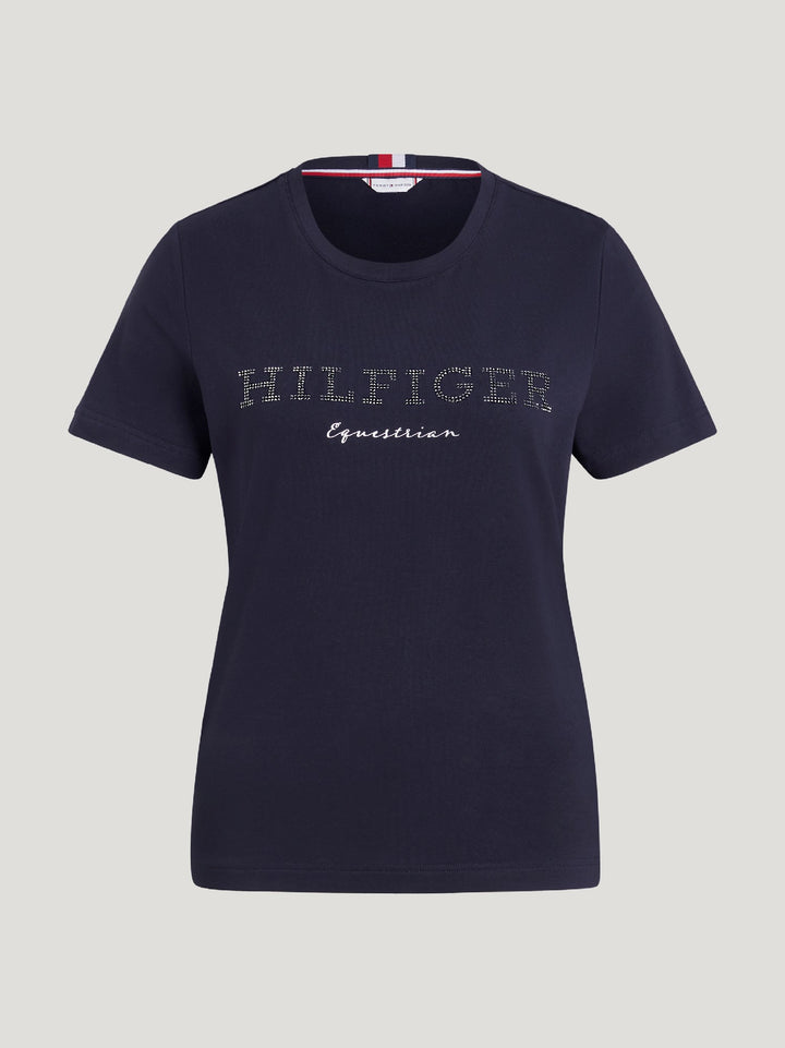 Tee Shirt Tommy Hilfiger  Belmont Rhinestone Desert Sky Ladies [:extra Small]