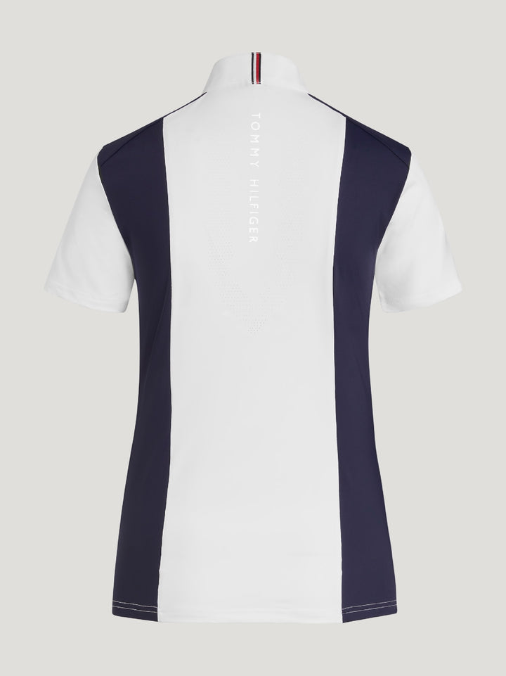 Shirt Show Tommy Hilfiger Avon Ss Optic White With Trim  Ladies [:small]