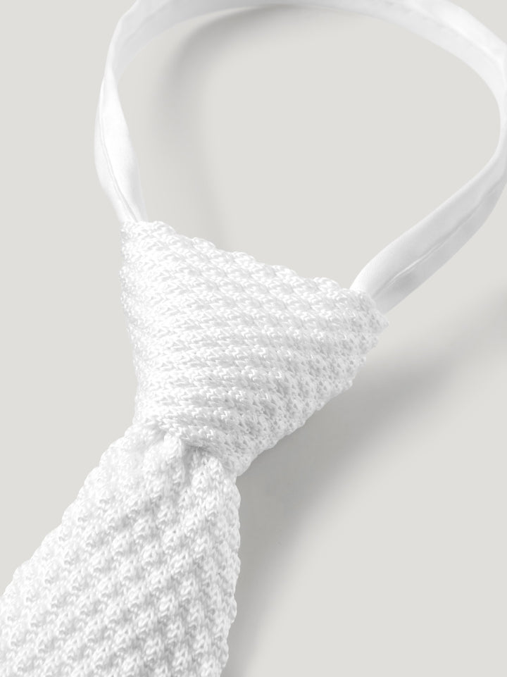 Tie Tommy Hilfiger Adam Knit With Zip Optic White Mens 