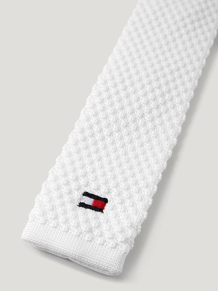 Tie Tommy Hilfiger Adam Knit With Zip Optic White Mens 
