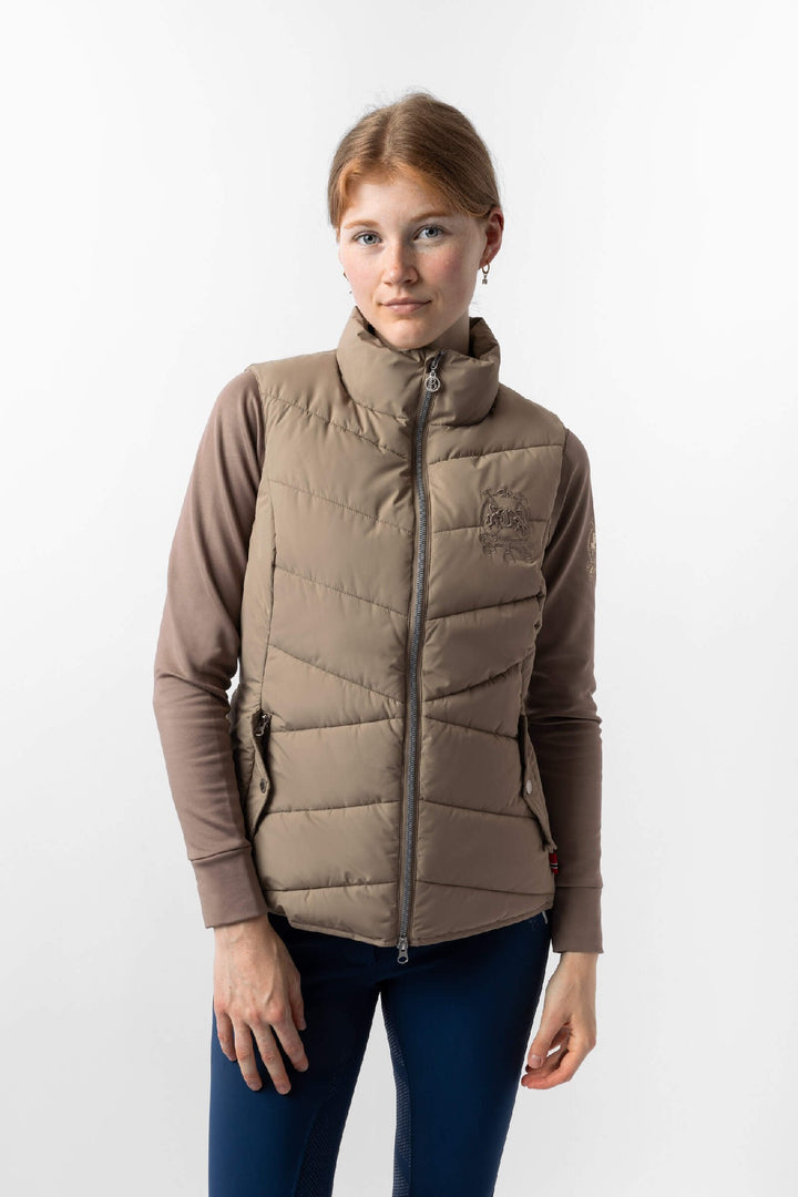 Vest B Vertigo Cordelia Waterproof Mud Brown W25 Ladies [:8]