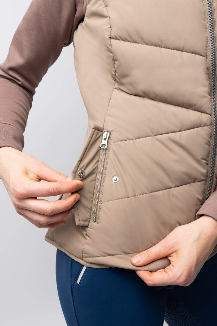 Vest B Vertigo Cordelia Waterproof Mud Brown W25 Ladies [:8]