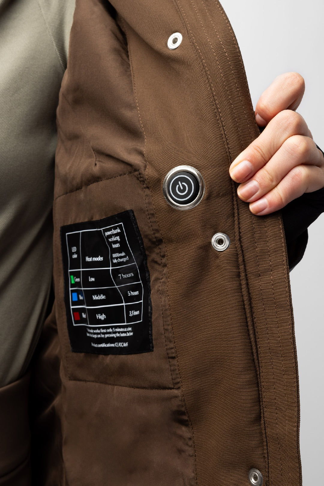 Jacket Hz Jadine Heated Winter Waterproof Espresso Brown W25 Ladies [:10]