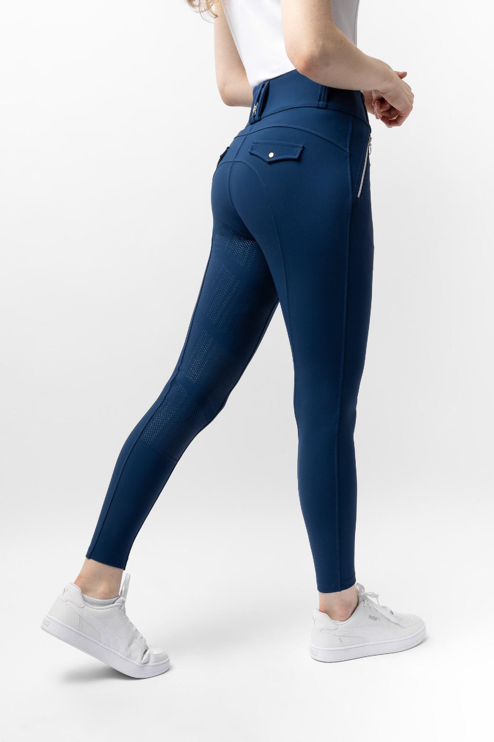 Breeches B Vertigo Enya Full Grip Thermal W25 Titan Navy Ladies [:8]