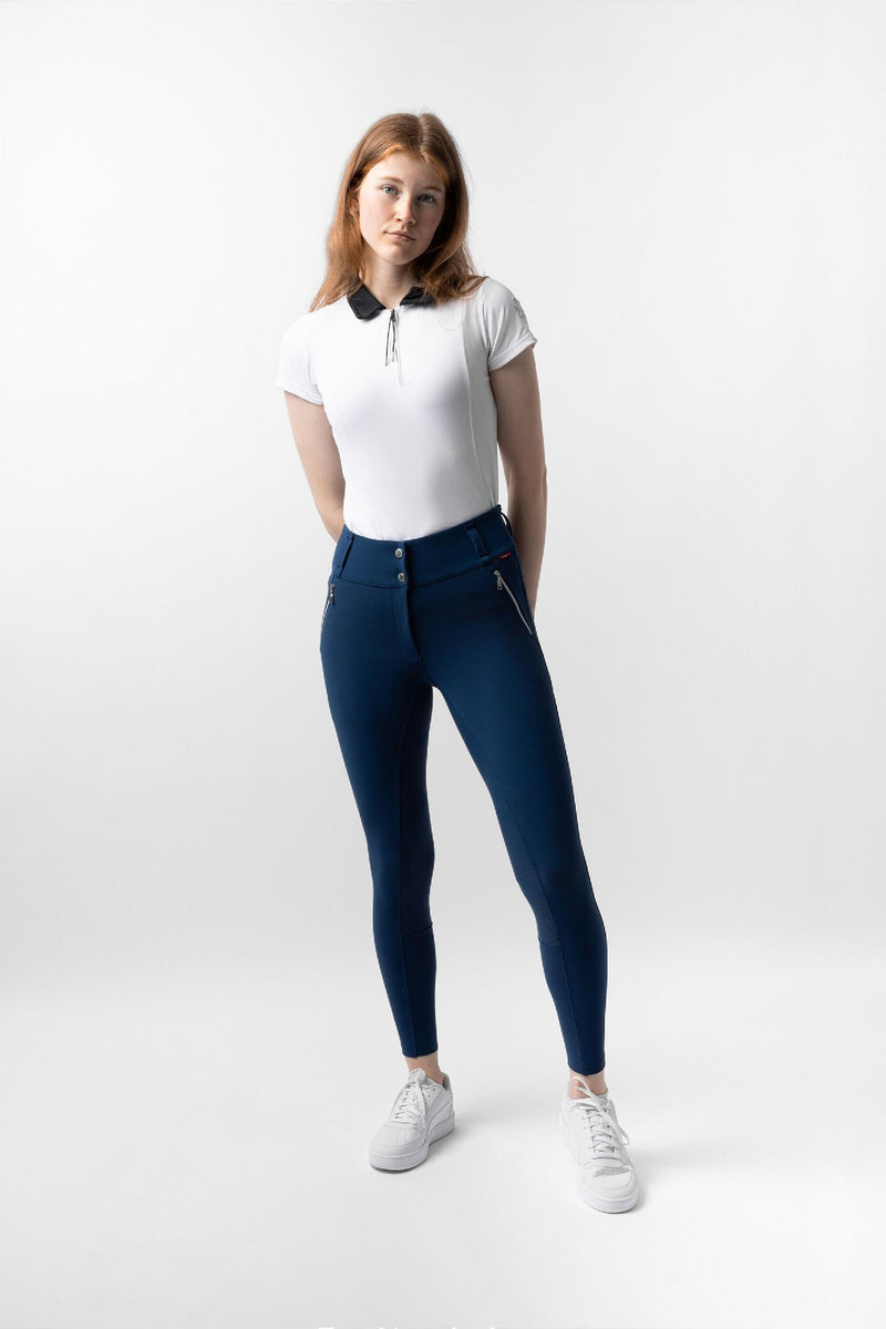 Breeches B Vertigo Enya Full Grip Thermal W25 Titan Navy Ladies [:8]