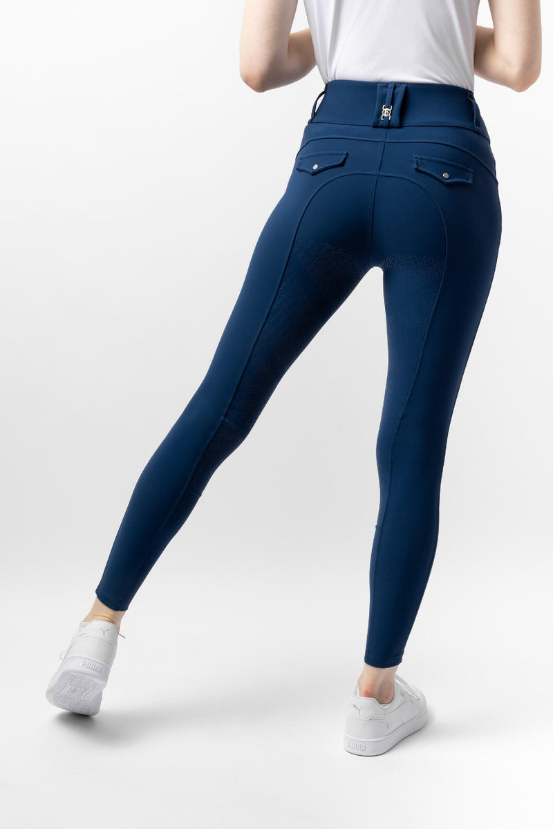 Breeches B Vertigo Enya Full Grip Thermal W25 Titan Navy Ladies [:8]