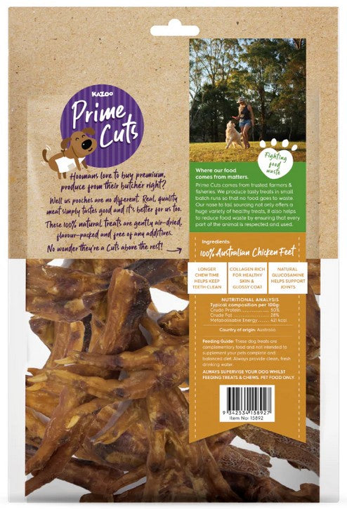 Kazoo Treat Dog Prime Cuts Chicken Feet 500gm