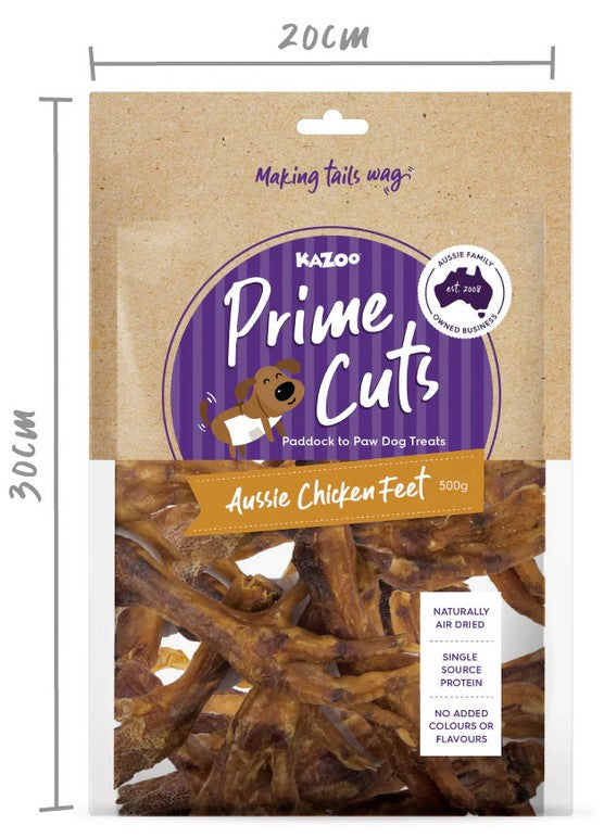 Kazoo Treat Dog Prime Cuts Chicken Feet 500gm