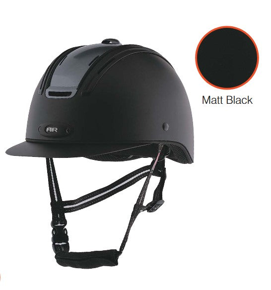 Helmet Aussie Eventer With Cone Black [:medium]