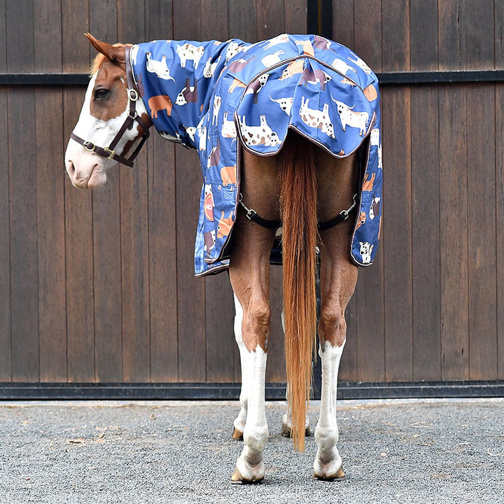 Kozy Cow Print Combo 1200d 200gm Fill Navy [:6'0"]