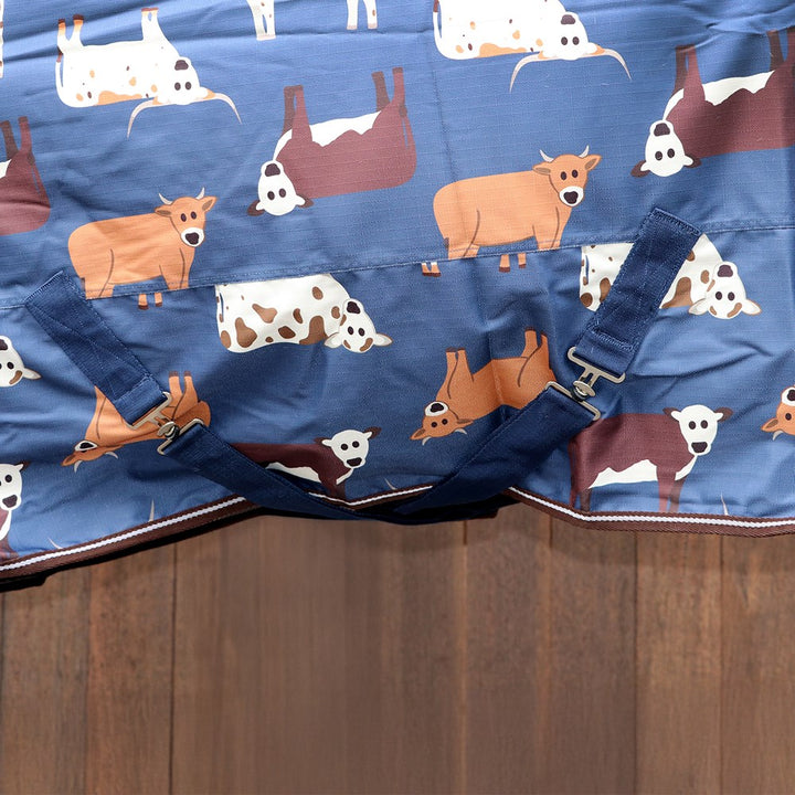 Kozy Cow Print Combo 1200d 200gm Fill Navy [:6'0"]