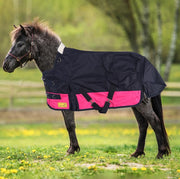 Minature Rug Piccolo Turnout 600d Navy & Pink [:3.0]