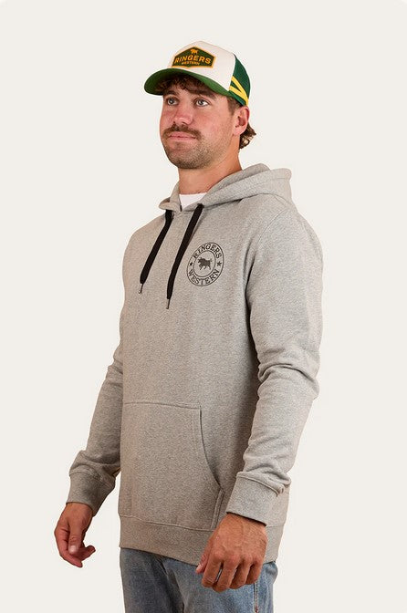 Hoodie Ringers Signature Bull Pullover Grey Marle/black Mens [:medium]