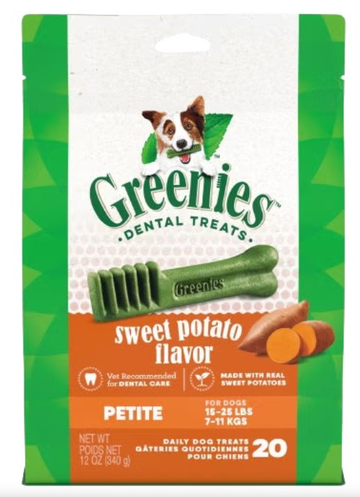 Greenies Dog Sweet Potato Petite 340gm