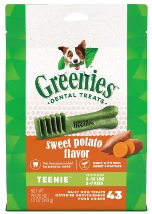 Greenies Dog Sweet Potato Teenie 340gm
