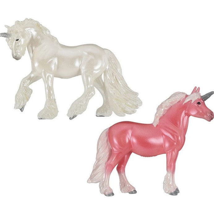 Breyer Stablemates Unicorn Magic Land Rover And Tag A Long Trailer