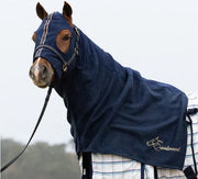 Polar Fleece Hood Earlwood Navy & Gold [:pony]