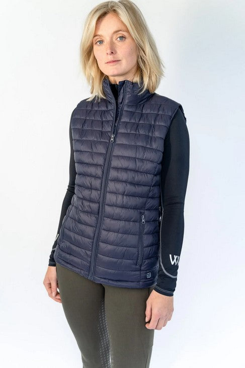 Vest Woof Wear Heated Quilted Navy [:xs]