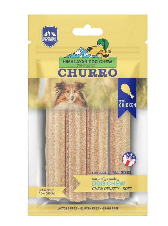 Himalayan Dog Chews Churro Chicken 4pk
