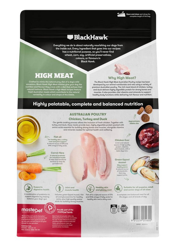 Blackhawk Dog High Meat Australian Poultry Recipe 2kg