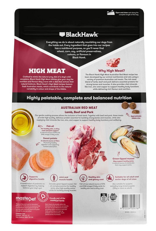 Blackhawk Dog High Meat Australian Red Meat Recipe 10kg