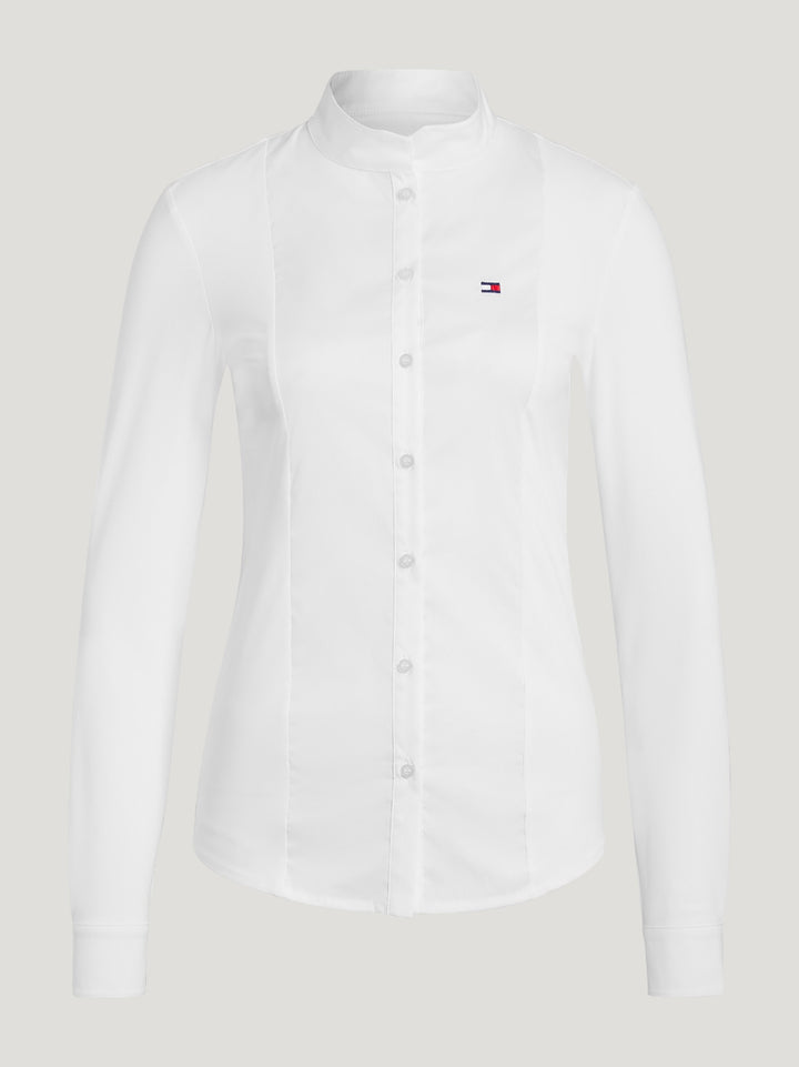 Shirt Show Tommy Hilfiger New Jersey Ls Optic White Ladies [:large]
