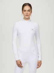 Shirt Show Tommy Hilfiger Taylor Rhinestone Ls Optic White Ladies [:large]