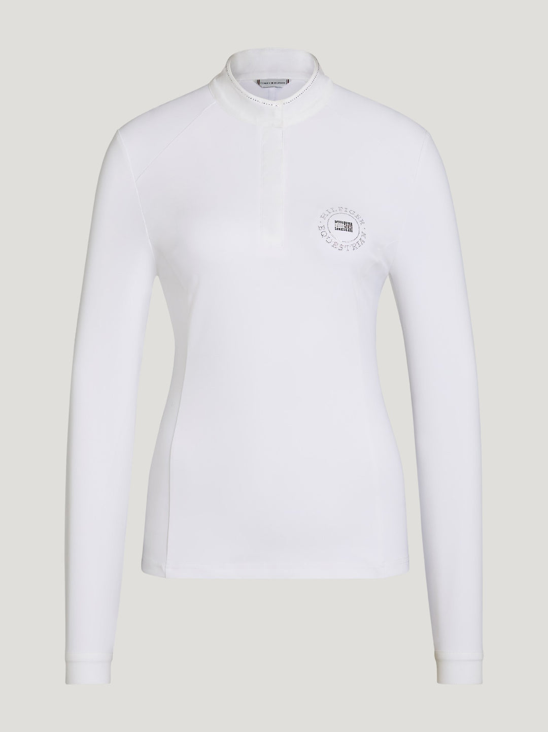Shirt Show Tommy Hilfiger Taylor Rhinestone Ls Optic White Ladies [:large]