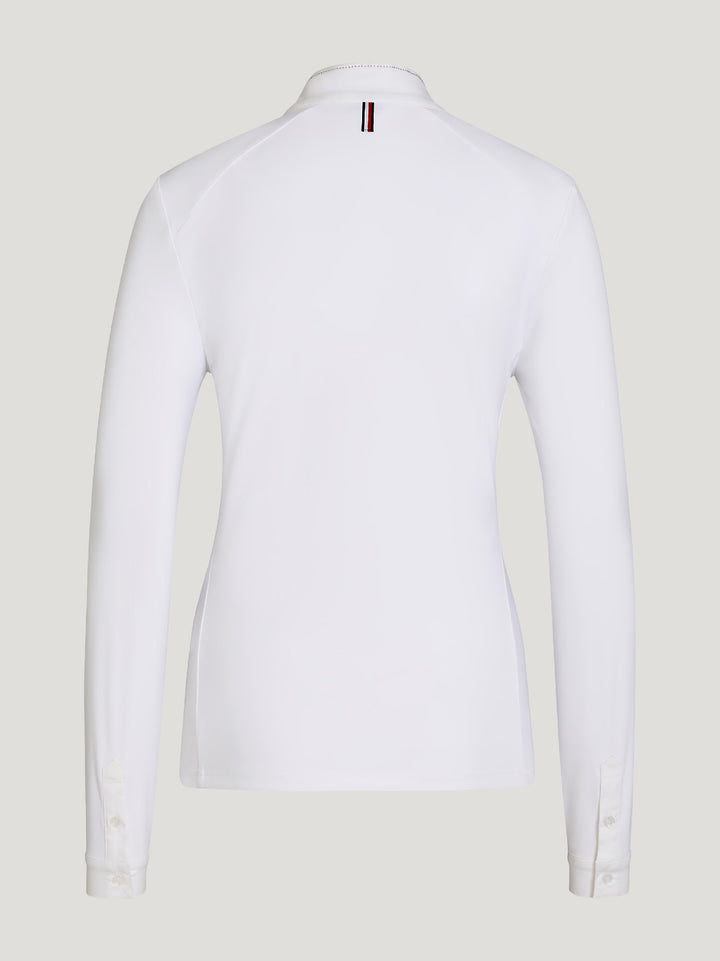 Shirt Show Tommy Hilfiger Taylor Rhinestone Ls Optic White Ladies [:large]