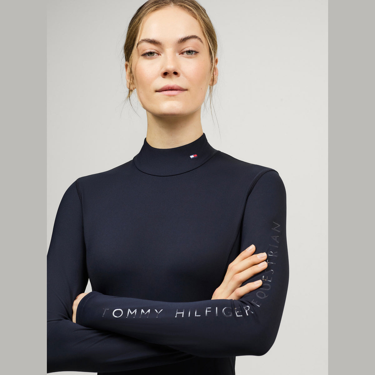 Baselayer Tommy Hilfiger Ava Long Sleeve Desert Sky Ladies [:large]