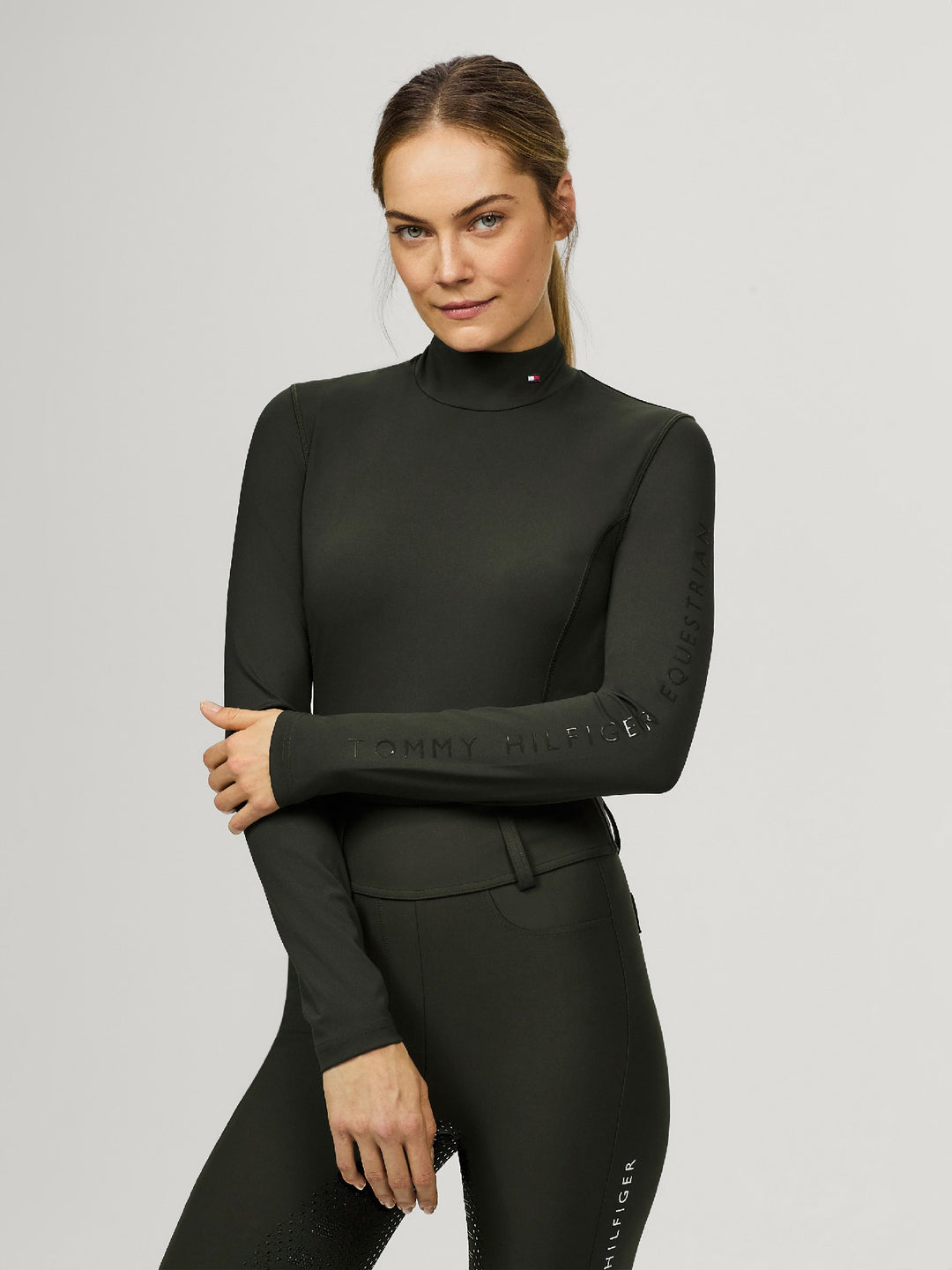 Baselayer Tommy Hilfiger Ava Long Sleeve Pine Ladies [:large]